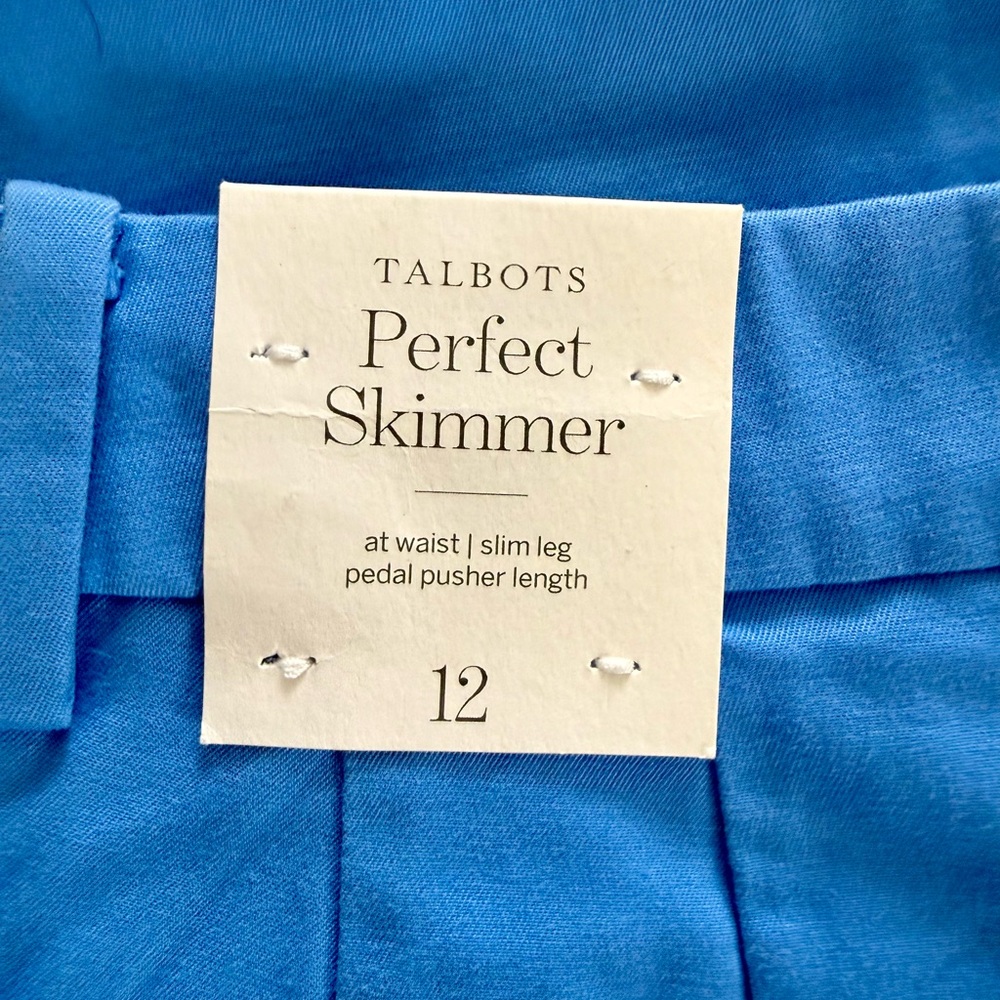 NWT, Talbots Perfect Skimmer Capri Pant, Size 12 - Picture 5 of 7